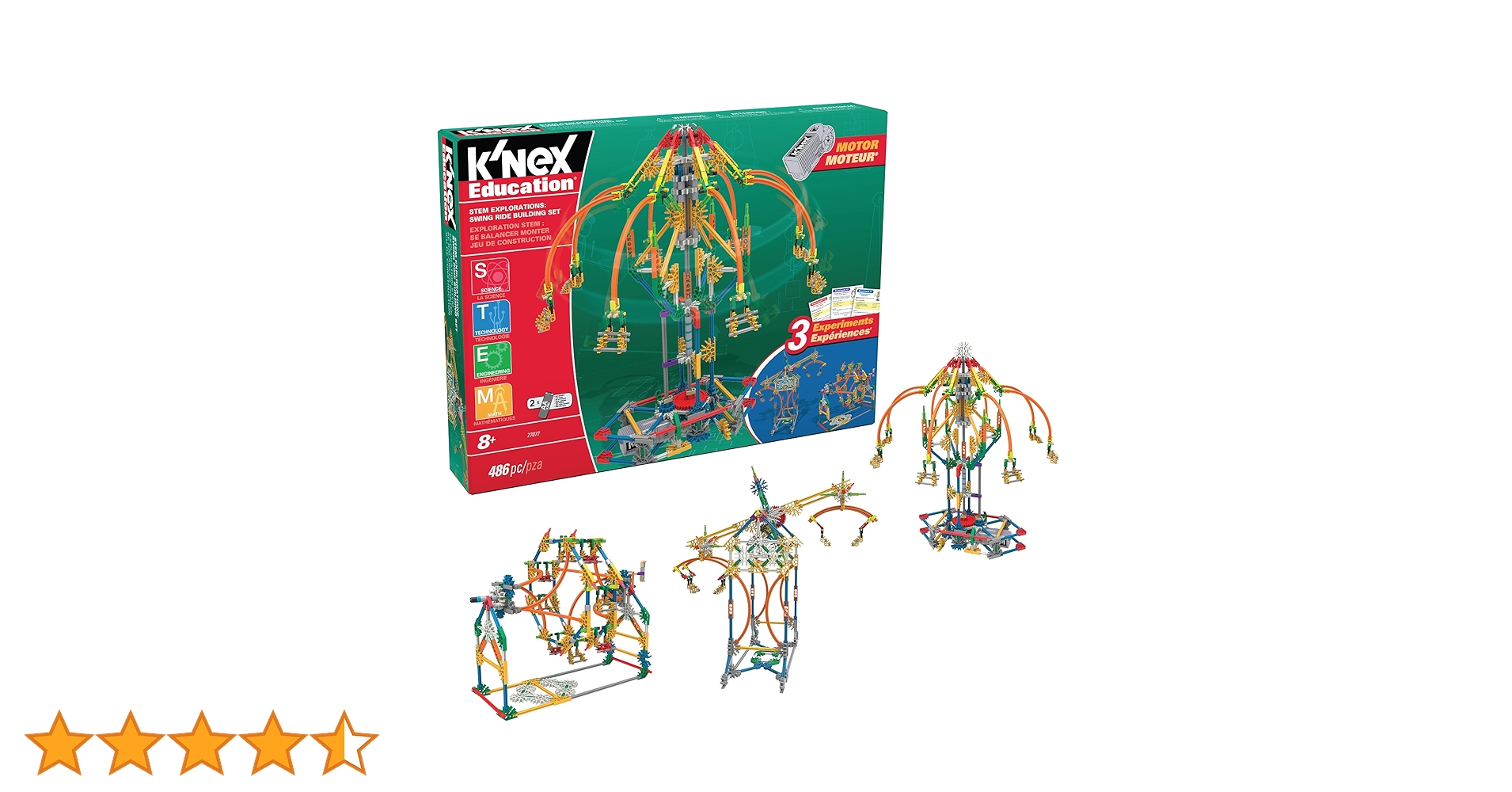 Knex Education Stem Explorations- Swing Ride Building Set : Amazon